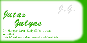 jutas gulyas business card